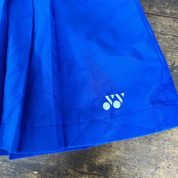 Yonex blue tennis skirt size 67 XXS japanese zip up pleated preppy academia - Picture 2 of 10
